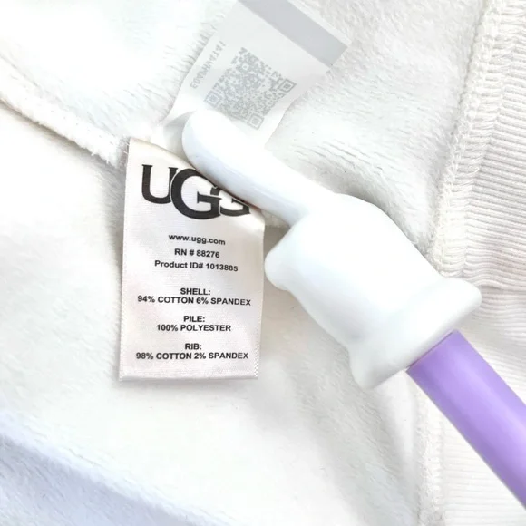 NWTUGG Karoline Fleece Wrap Robe Cream Size M